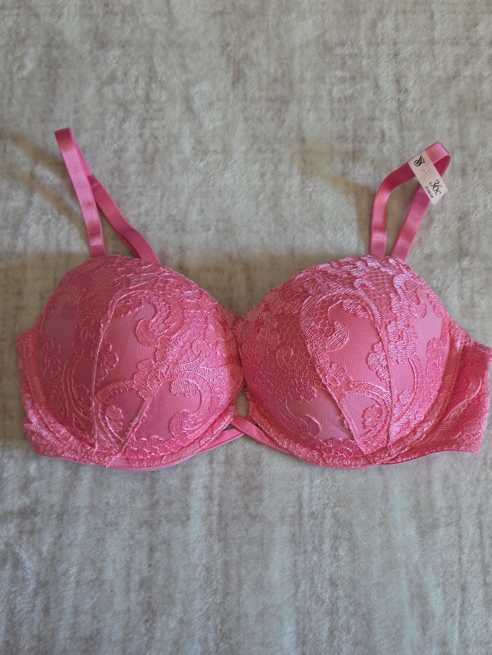 ♥️✨ Victoria's Secret Dream Angels Pink Lace Push Up ✨♥️